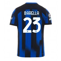 Camisa de Futebol Inter Milan Nicolo Barella #23 Equipamento Principal 2023-24 Manga Curta